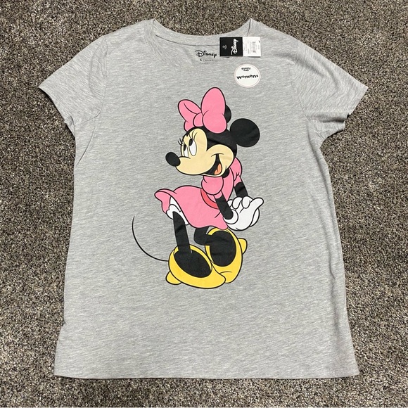 NWT-Women’s Disney Minnie Mouse Crew Neck Short Sleeve T-Shirt Size Small - Picture 1 of 2